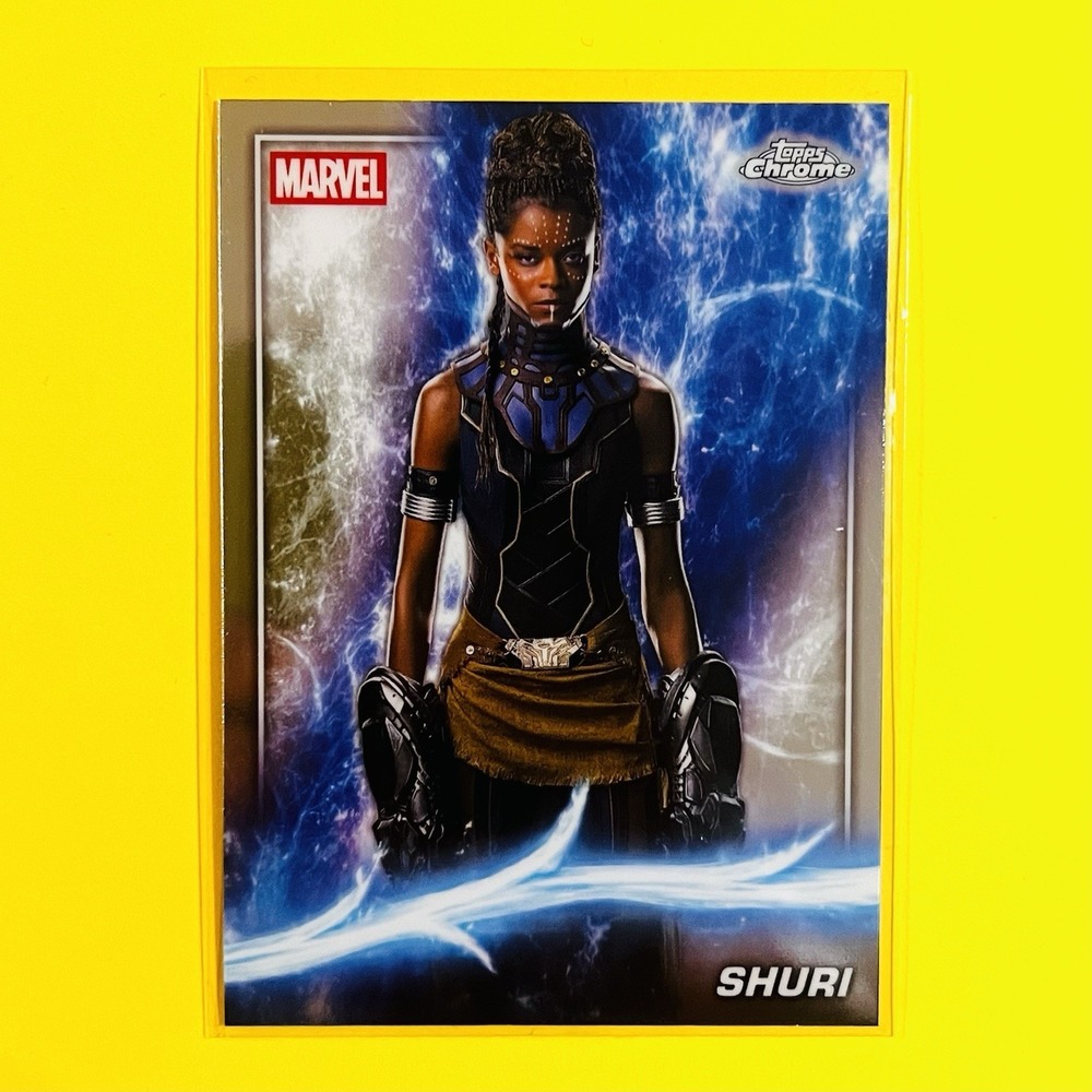 2025 Topps Chrome Marvel Studios Shuri #80 Phase Three Black Panther